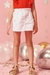 Short-Saia Infantil Sarja Branco Kukiê 65712 na internet