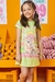Vestido Infantil Ursinha Happy Life Em Neo Fresh Kukiê 66105
