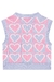 Colete Em Tricot Infantil Corações Kukiê 69110