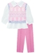 Conjunto Infantil Camisa, Calça E Colete Ursinhos Kukiê 70484 - 3Kids