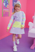 Vestido Infantil Em Moletom Flanelado Ursinho Lilás Kukiê 71989 - comprar online