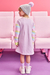 Vestido Infantil Em Moletom Flanelado Ursinho Lilás Kukiê 71989 - loja online