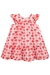 Vestido Infantil Corações Chiffon Vermelho E Rosa Kukiê 73683-Vm - loja online