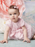 Vestido Bebê Tule E Strass Rosa Animê L2287