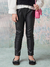 Legging De Couro Infantil Preta Animê (Tam. 6 Ao 12) N3604-Pq