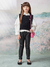 Legging De Couro Infantil Preta Animê (Tam. 6 Ao 12) N3604-Pq - comprar online