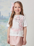 Saia Infantil Couro Rosa Animê P5484
