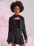 Saia Teen Pregas Preta Iam Authoria R4332 - comprar online