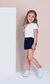 Blusa Infantil Com Gola Babado Branca Milon 15167-B - comprar online