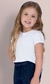 Blusa Infantil Com Gola Babado Branca Milon 15167-B