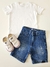 Bermuda Jeans Infantil Moletinho Crawling 07036