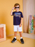Shorts Bermuda Infantil Sarja Branco Youccie D1187 - 3Kids