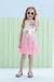 Conjunto Infantil Cropped E Saia Tule Limão Mon Sucré 51138021258 - comprar online