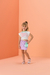Conjunto Infantil Blusa Canelada E Saia Lilás Mon Sucré 51138023110 - comprar online