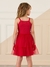 Vestido Infantil Tule Cerejas Vermelho Mon Sucré 133125124-Vm - comprar online