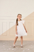 Vestido Infantil Em Tule Branco Mon Sucré 51133125438 - 3Kids