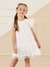 Vestido Infantil Em Tule Branco Mon Sucré 51133125438