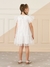 Vestido Infantil Em Tule Branco Mon Sucré 51133125438 - loja online