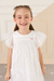 Vestido Infantil Em Tule Branco Mon Sucré 51133125438 na internet