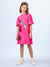 Vestido Infantil Mickey E Minnie Pink Animê N4239-G