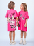 Vestido Infantil Mickey E Minnie Pink Animê N4239-G