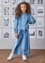 Calça Jeans Infantil Wide Leg Lavagem Diferenciada Animê N2788 - comprar online