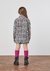 Conjunto Infantil Casaco E Shorts Lã Batida Xadrez Animê N2851