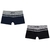 Kit 2 Cuecas Boxer Infantiil Preta/Marinho Kyly 703084