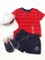 Camiseta Infantil Listras Vermelha Tommy Hilfiger Tk71j2906-V