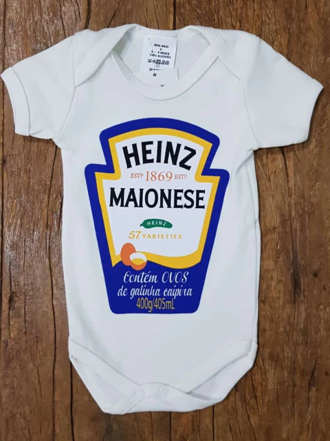 Body Bebê Divertido Maionese Ref. 383