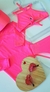 Biquíni Infantil 3 Peças Rosa Neon Kukiê 52717-R - 3Kids
