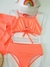 Biquíni Infantil 3 Peças Laranja Neon Kukiê 52717-L na internet
