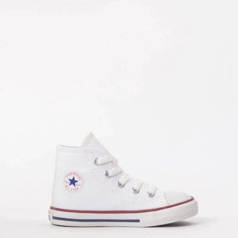 Tênis All Star Infantil Cano Alto Branco (Tam. 19 Ao 25)