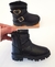 Bota Infantil Cano Curto Fivela Coração Preta Xuá Xuá 240.014.002 - 3Kids