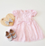 Vestido Bebê Tule E Strass Rosa Animê L2287 - 3Kids