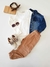 Calça Infantil Em Sarja Cargo Caramelo Animê P5495
