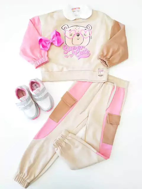 Conjunto Infantil Moletom Flanelado Ursinho Up Baby 44840