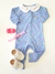 Macacão Bebê Em Malha Corações Azul Up Baby 44997 - comprar online