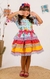 Vestido Junino Infantil Fogueira Azul 3kids Fj27 - comprar online