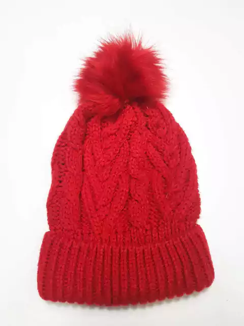 Touca Tricot Infantil Vermelha 4/8 Anos 2h1345