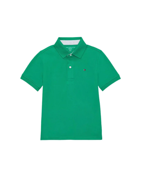 Polo Infantil Verde Tommy Hilfiger Tk71j2802-Vd