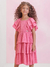 Vestido Infantil Rosa Animê N3403