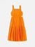 Vestido Infantil Com Recorte Laranja Animê (Tam. 4 Ao 12) N3430-P na internet