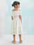 Vestido Infantil Anarruga Off White Animê N3406 na internet