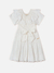 Vestido Infantil Laise Off White Animê P5337 - 3Kids