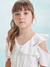 Vestido Infantil Laise Branco Animê N3388 - 3Kids