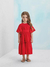 Vestido Infantil Laise Vermelho Animê P5385 - loja online