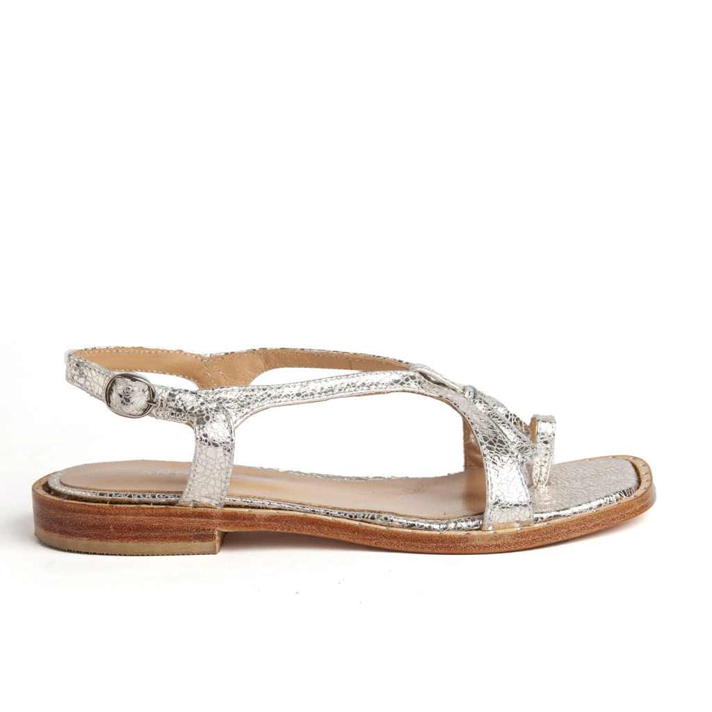 SANDALIA ALICANTE ORO BLANCO