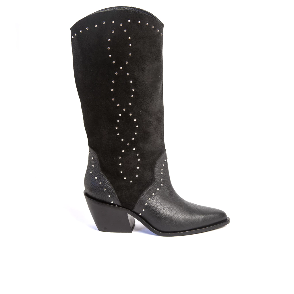 BOTA LARGA BLONDIE NEGRO