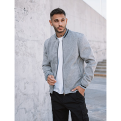 Campera Paño Gris